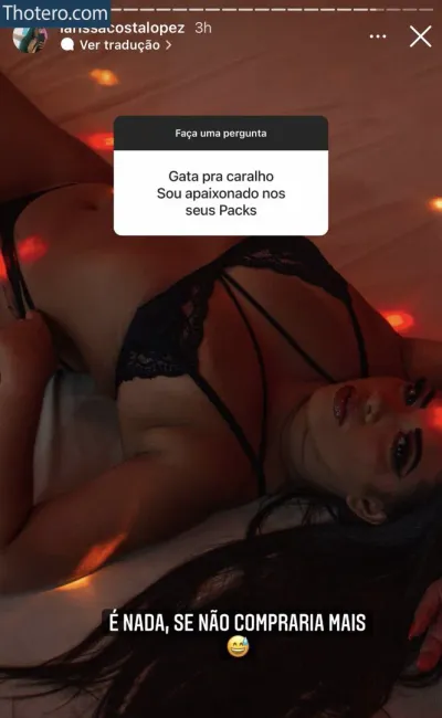 Larissa Lopes - woman in lingerie laying on bed with lights on