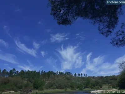 fasita - view of a river with trees and a blue sky